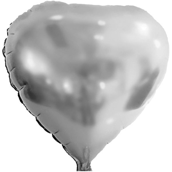 Silver color option for 17" Shaped Foil Balloon Heart