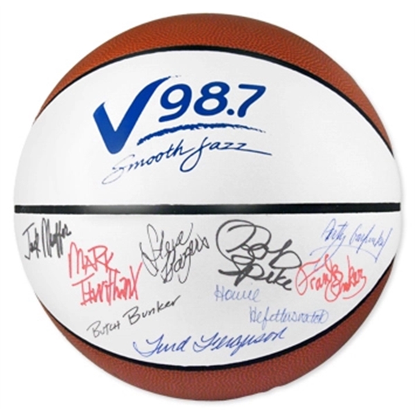 Brown-White color option for Full Size Signature Basketball