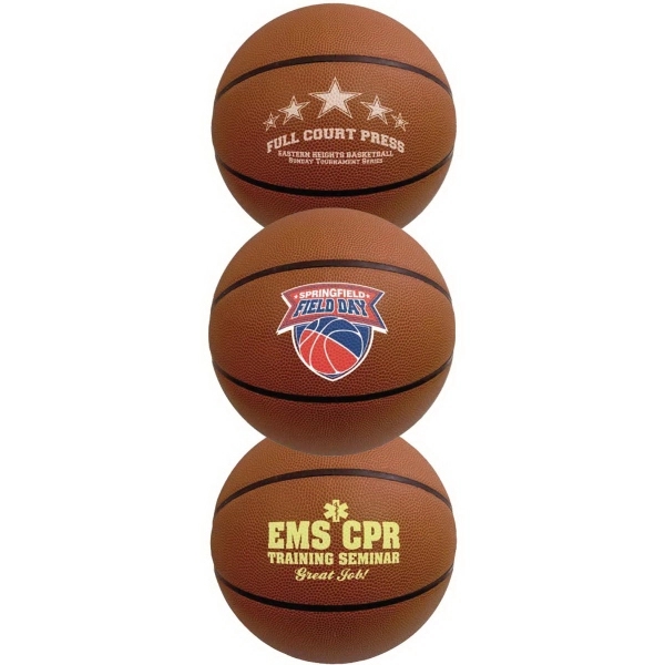 Brown color option for Full Size Synthetic Leather Basketball