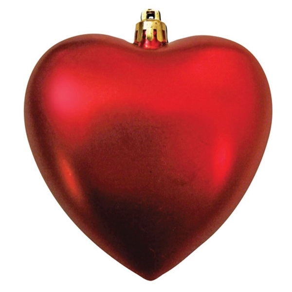 Red color option for Heart Shatterproof Ornament
