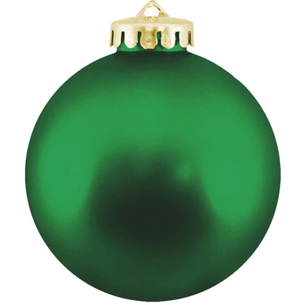 Green color option for Round Shatterproof Ornament