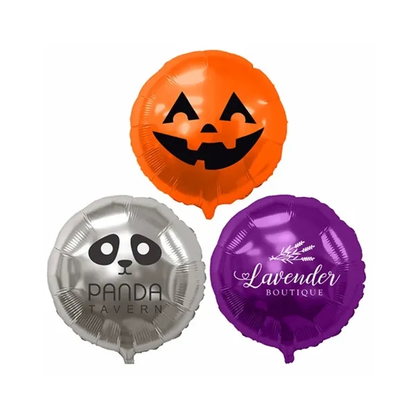 Orange color option for 17" Round Foil Balloons