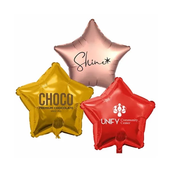 Red color option for 17" Star Shaped Foil Balloon