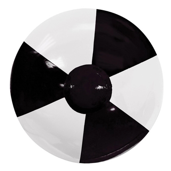 Black-White color option for 12" Two Toned Beach Ball