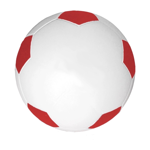 Red-White color option for 4" Foam Soccer Ball