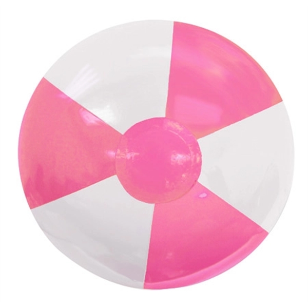 Pink-White color option for 16" Two Toned Beach Ball