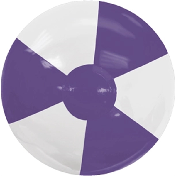Purple-White color option for 16" Two Toned Beach Ball