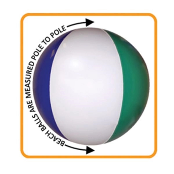 White color option for 16" Solid Color Beach Ball