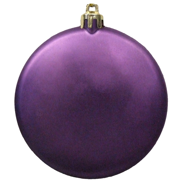 Blue color option for Satin Finish Flat Shatterproof Ornament