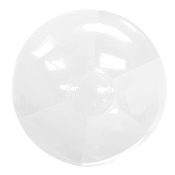 White color option for 12" Solid Colored Beach Ball