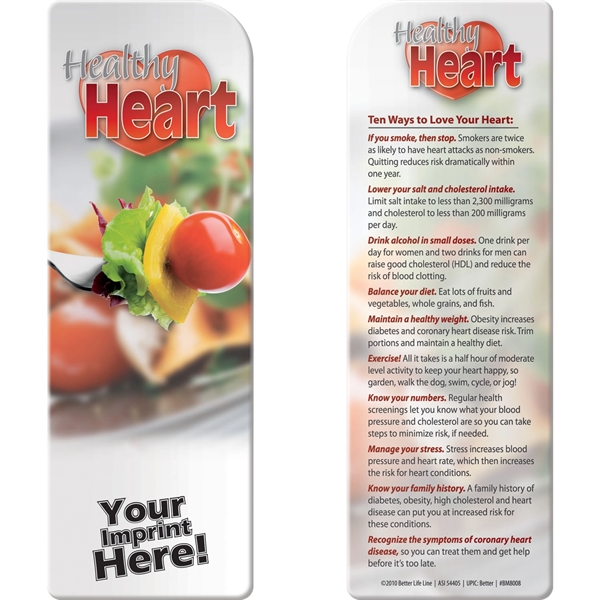 Multi color color option for Bookmark   Healthy Heart