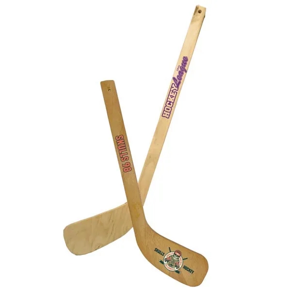 Natural color option for Small Wood Hockey Stick