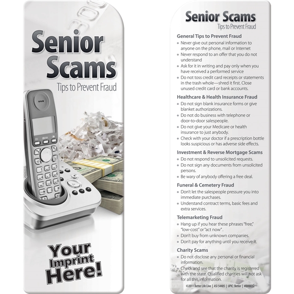 Multi color color option for Bookmark   Senior Scams: Tips To Prevent Fraud