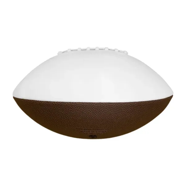 Brown-White color option for Premium Full Size Signature Football