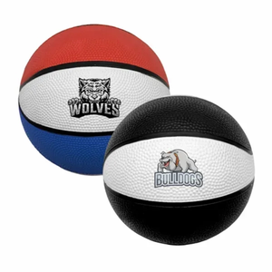 Photo of 5" Mini Rubber Basketball   Red White & Blue