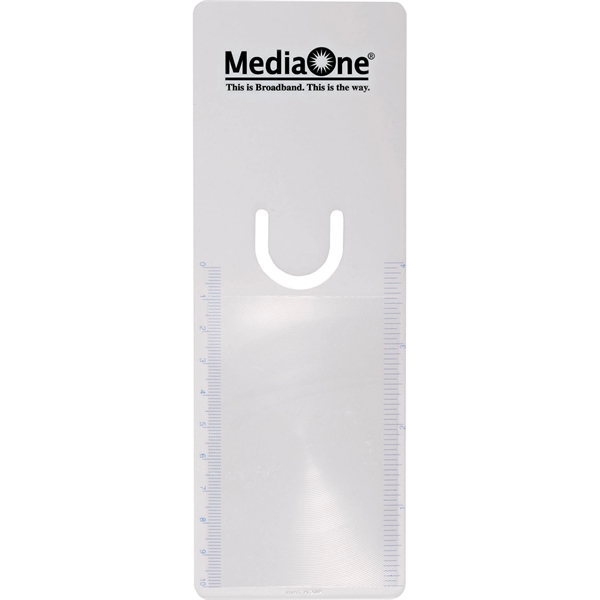 Clear-Blue color option for Bookmarker Magnifier With Clip And Ruler
