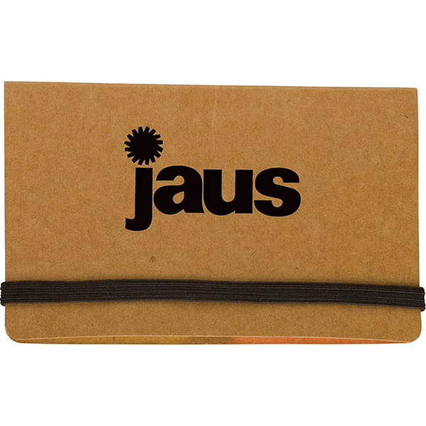 Natural color option for Business Card Holder With Sticky Notes