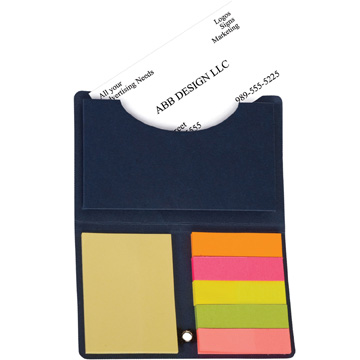 Open color option for Business Card Holder With Sticky Notes