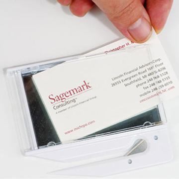 Action color option for Business Card Letter Opener With Mirror
