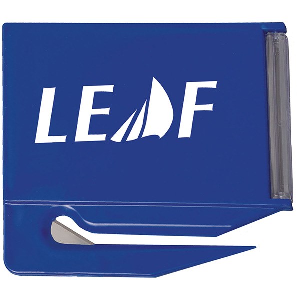 Blue color option for Business Card Letter Opener With Mirror