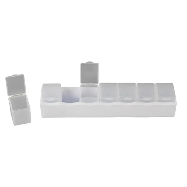 Frost/White color option for Portable Individual Pill Box