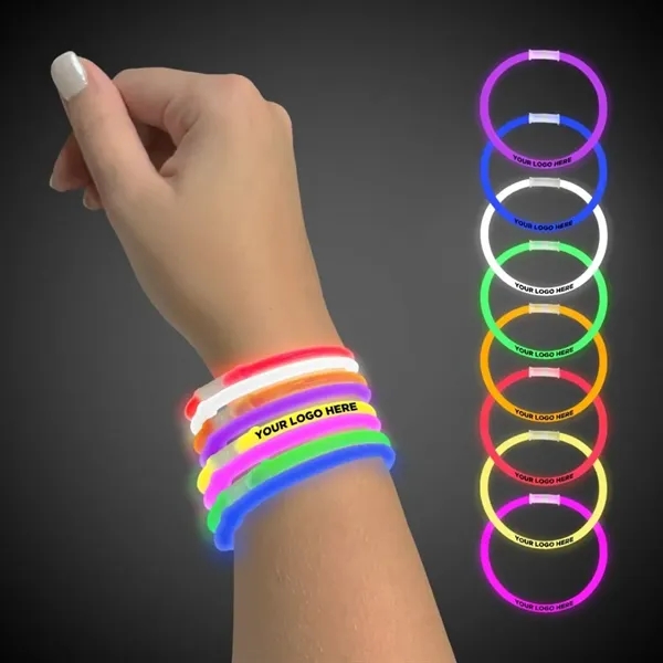 Assorted color option for 9" Single Color Superior Light Up Glow Bracelet