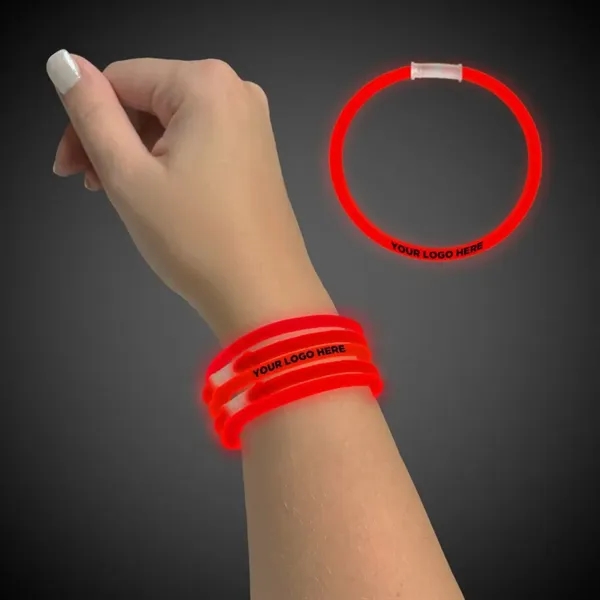 Red color option for 9" Single Color Superior Light Up Glow Bracelet