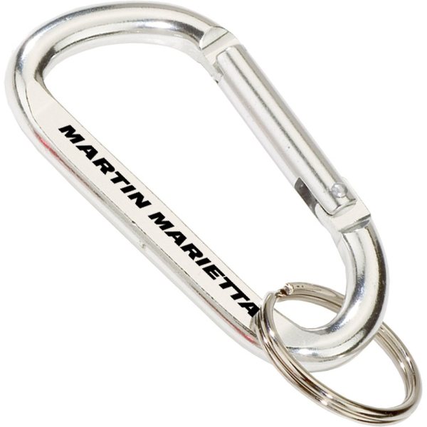 Silver color option for Carabiner With Split Ring