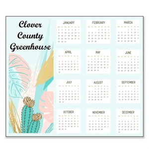Photo of 3.5" X 4" Small Magnetic Calendar 20 Mil