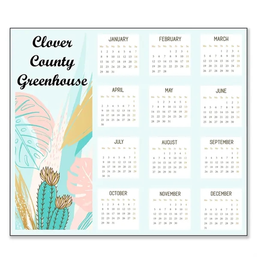 Main photo of 3.5" X 4" Small Magnetic Calendar 20 Mil