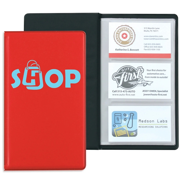 Red color option for Business Card Holder   72 Cards