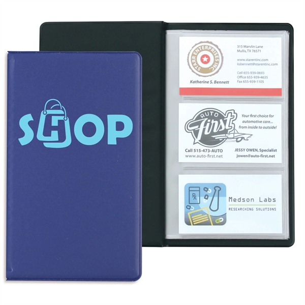 Royal Blue color option for Business Card Holder   72 Cards