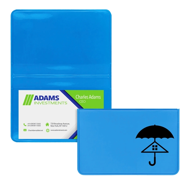 Bright Blue color option for Deluxe Business Card Case