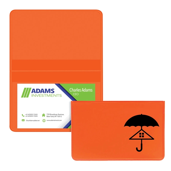 Orange color option for Deluxe Business Card Case