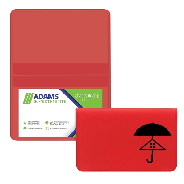 Red color option for Deluxe Business Card Case