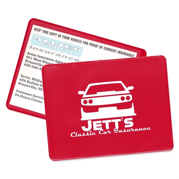 Red color option for Proof Of Insurance Holders