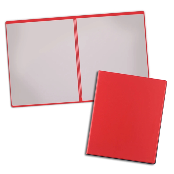 Red 186 color option for Deluxe Presentation Folder With 2 Pockets