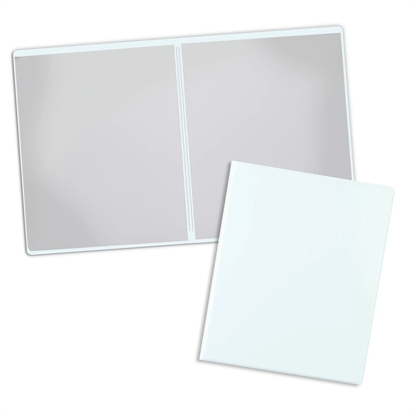 White color option for Deluxe Presentation Folder With 2 Pockets