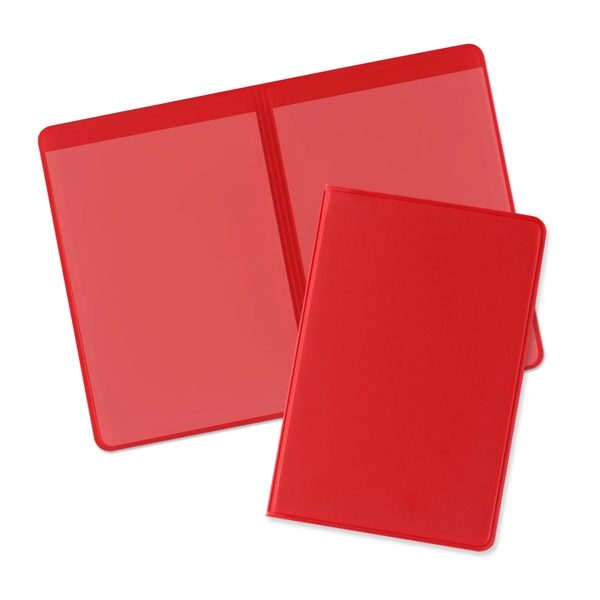 Red 186 color option for 2 Pocket Proof Of Insurance Holders
