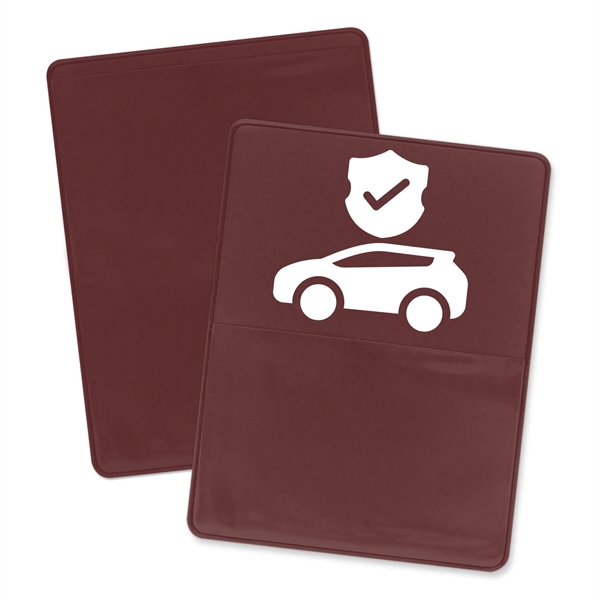 Burgundy color option for Proof Of Insurance/Business Card Holder