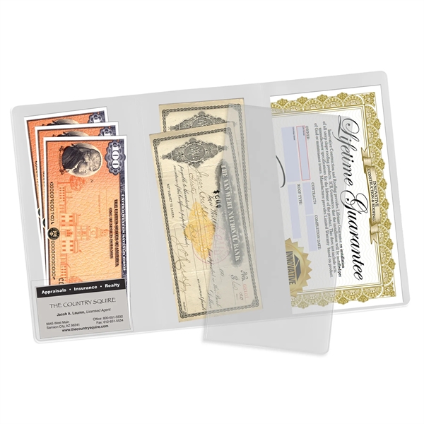 Clear color option for 3 Pocket Policy Wallets