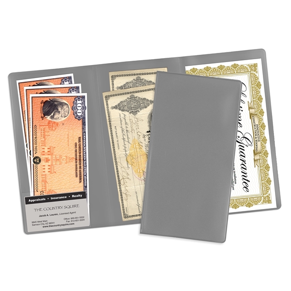 Gray 9 color option for 3 Pocket Policy Wallets