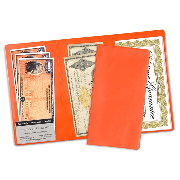 Orange 166 color option for 3 Pocket Policy Wallets