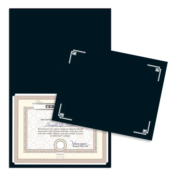 Black color option for Linen Certificate Holder