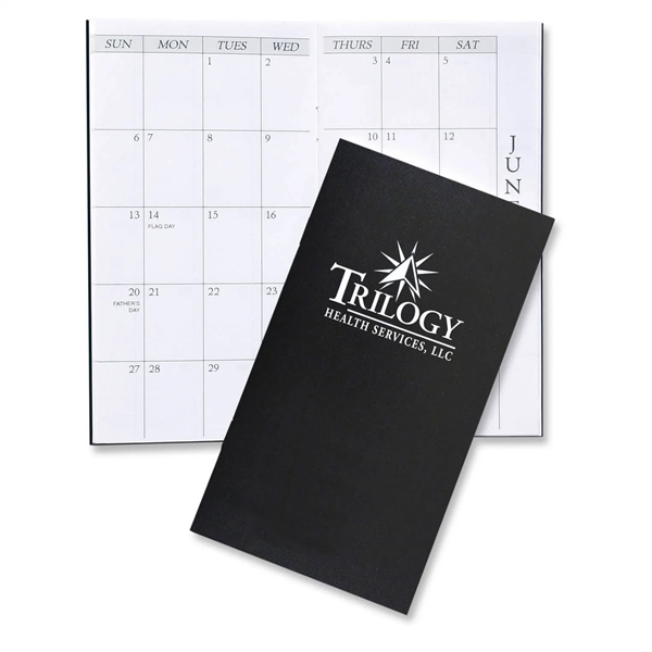 Black color option for Monthly Pocket Planner   Leatherette