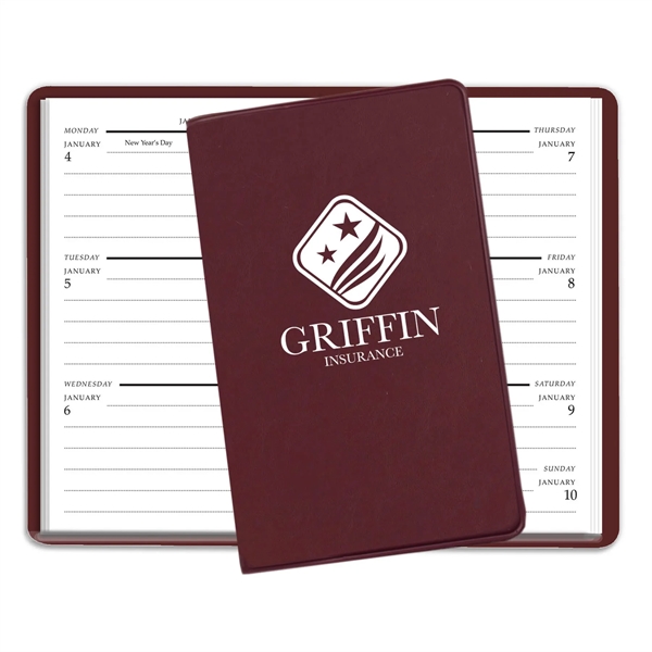 Burgundy 490 color option for Weekly Pocket Planners
