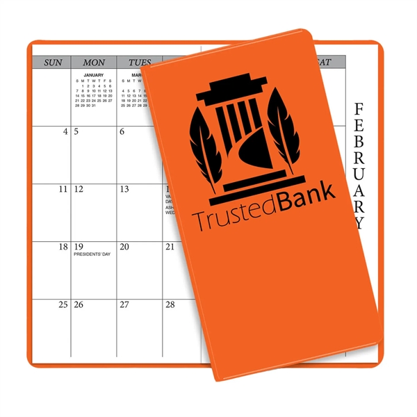 Orange color option for Academic Monthly Pocket Planners