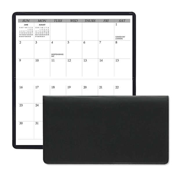 Black color option for Horizontal Monthly Pocket Planners