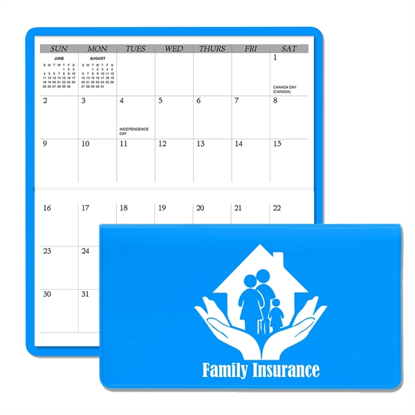 Bright Blue color option for Horizontal Monthly Pocket Planners