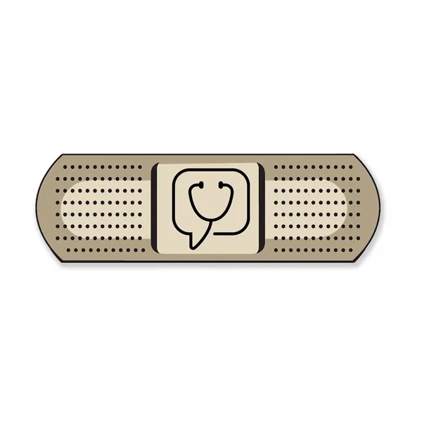 White color option for Bandage .88" X 2.81" Note Keeper™ Magnet 20 Mil